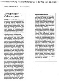 Bild mit Text zum Laden: NLZ 26-05-2014 | West nach Ost, Zweigleisiger Orientexpress