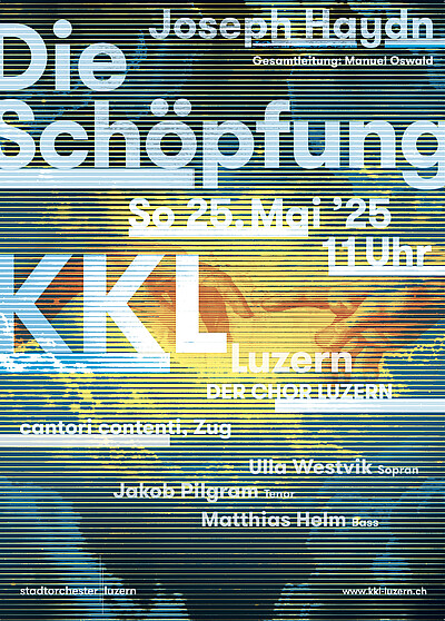 Konzert Haydn die Schöpfung, Plakat Cover
