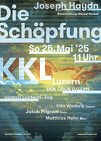 Konzert Haydn die Schöpfung, Plakat Cover